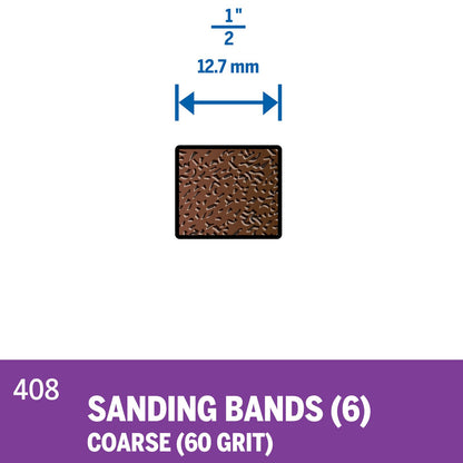 Dremel Grit Sanding Band - 60 Grit - 13mm - 6 Pack