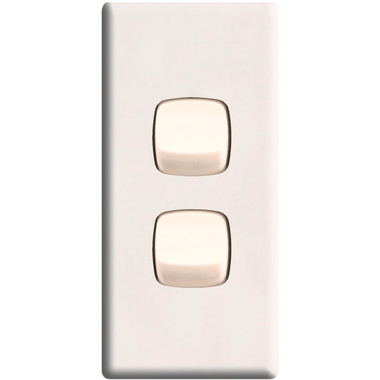 HPM 2 Gang Architrave Switch - 4mm