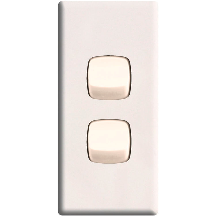 HPM 2 Gang Architrave Switch