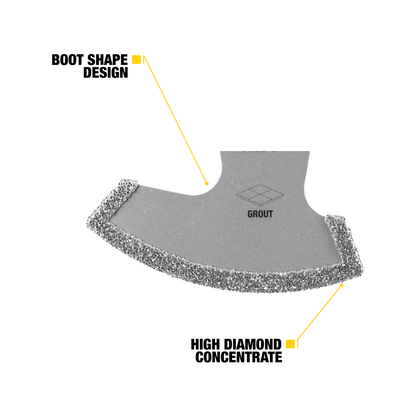 Kango Diamond Grit Segmented Boot Multi Tool Blade - 64mm