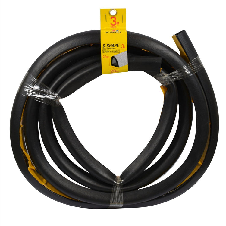 Moroday 20mm x 3m D Shape Rubber