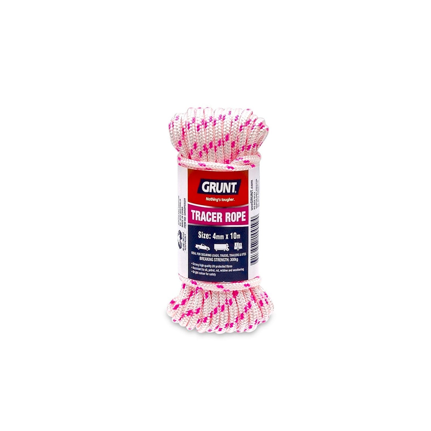 Grunt Safety Rope - 4mm x 10m