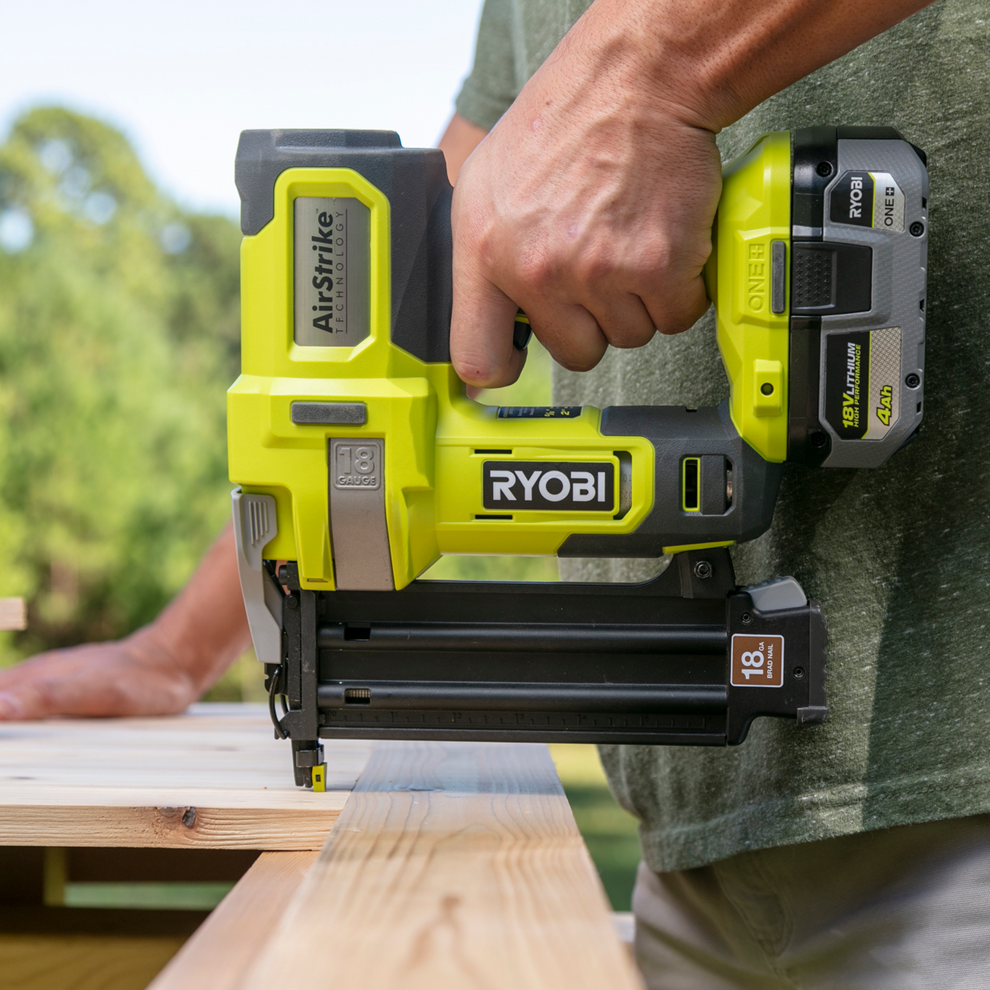 Ryobi Brad Nailer - 18V ONE+ - 18GA - 105 Capacity - Tool Only