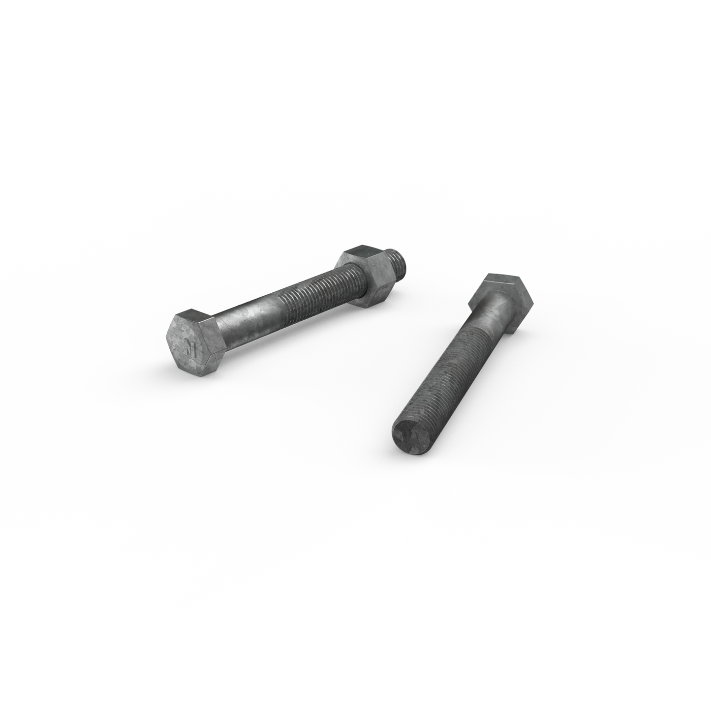 Zenith M16 x 120mm Hot Dip Galvanised Hex Head Bolts and Nuts 12 Pack