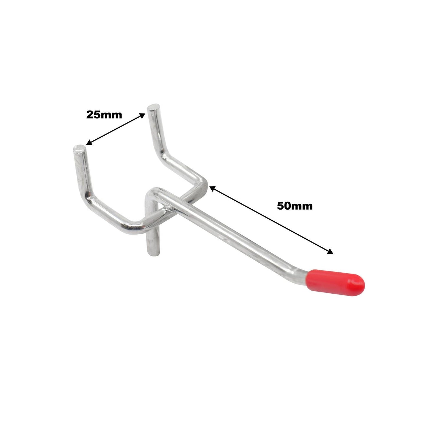 Everhang Pegboard Single Hook - 50mm - 20 Pack