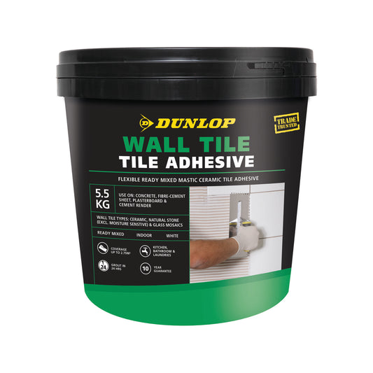 Dunlop Wall Tile Adhesive - 5.5kg