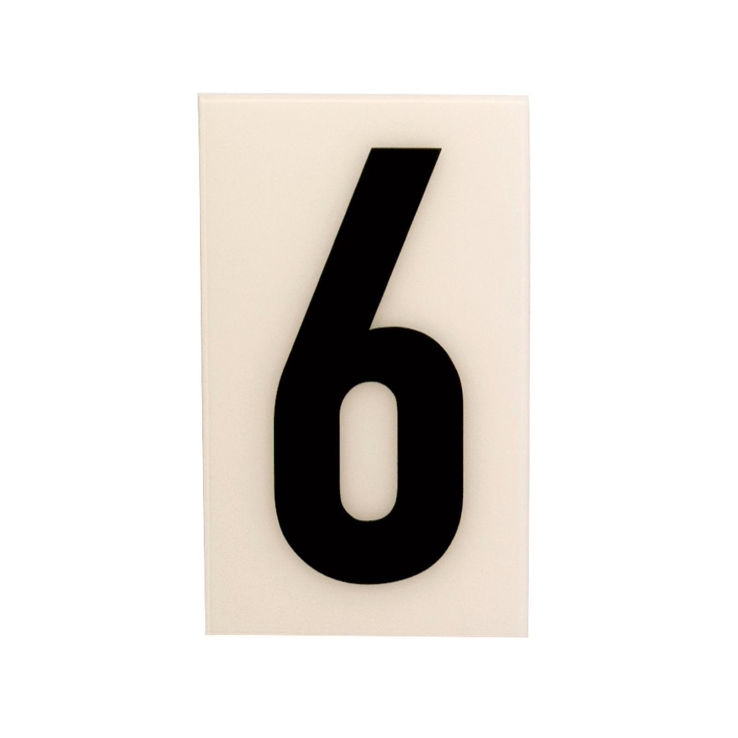 Sandleford White Self Adhesive House Number 6 - 60mm