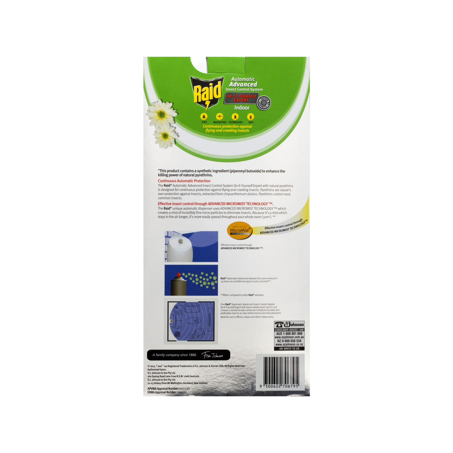 Raid Automatic Insect Control System
