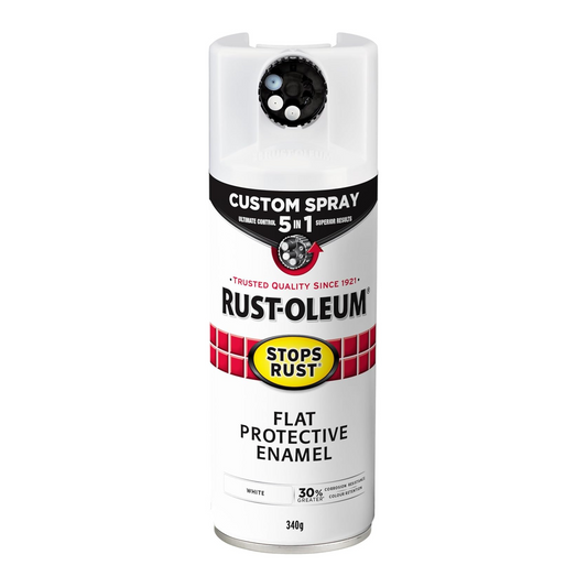 Rust Oleum Custom Spray - 5 in 1 - 340g - Gloss White