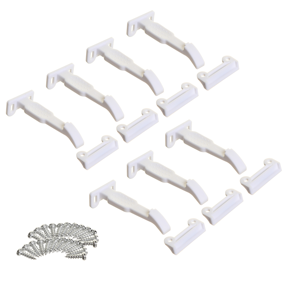 Dreambaby Child Safety Catches - 6 Pack - PP - Easy Access - White