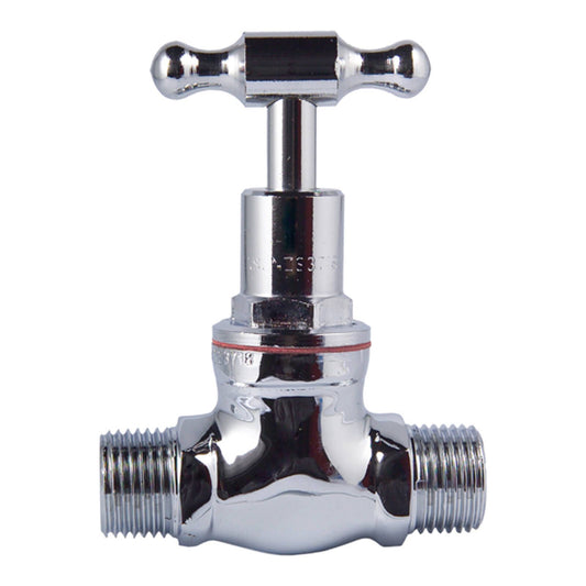 Kinetic Chrome Male T Head Stop Cock - 15mm