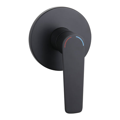 Evekare 35mm Matte Black Designer Extended Side Lever Shower Mixer