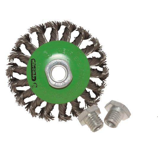 Josco Stainless Steel Wire Bevel Brush - 100mm