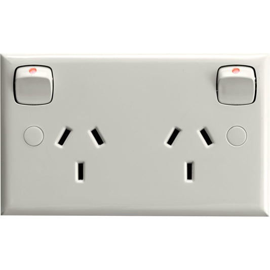 HPM Double Powerpoint - 114mm x 70mm - 10 Amps