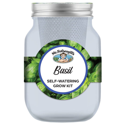 Mr Fothergill's Self Watering Mason Jar Grow Kit - Basil