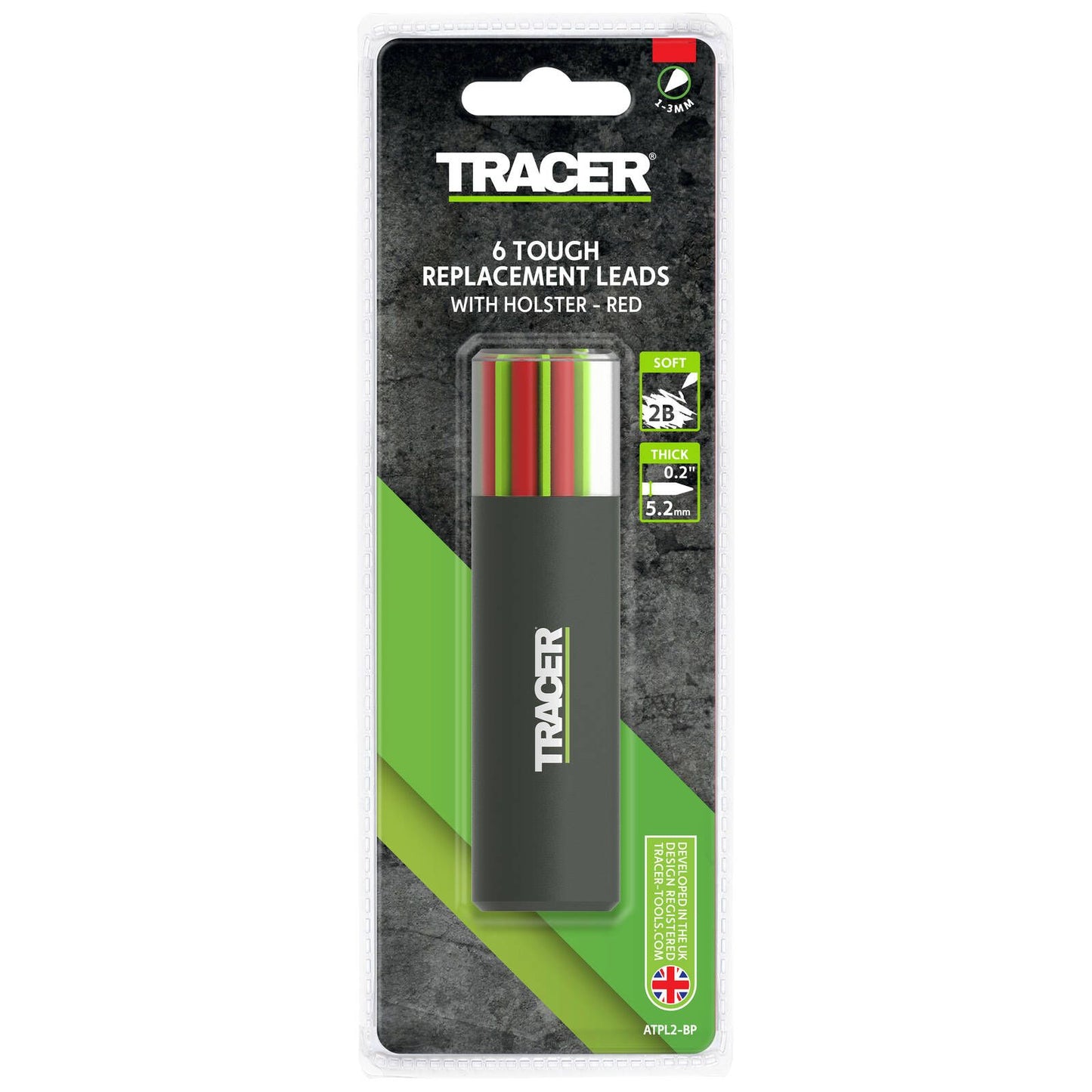Tracer Pro 5 Replacement Leads - 5.2mm - 6 Pack - Red