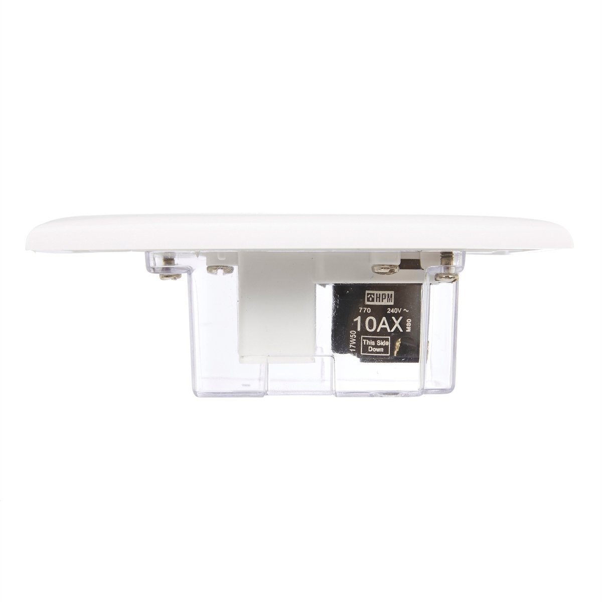 HPM Ceiling Switch Cord Pull - White - 114mm ABS - Easy Access