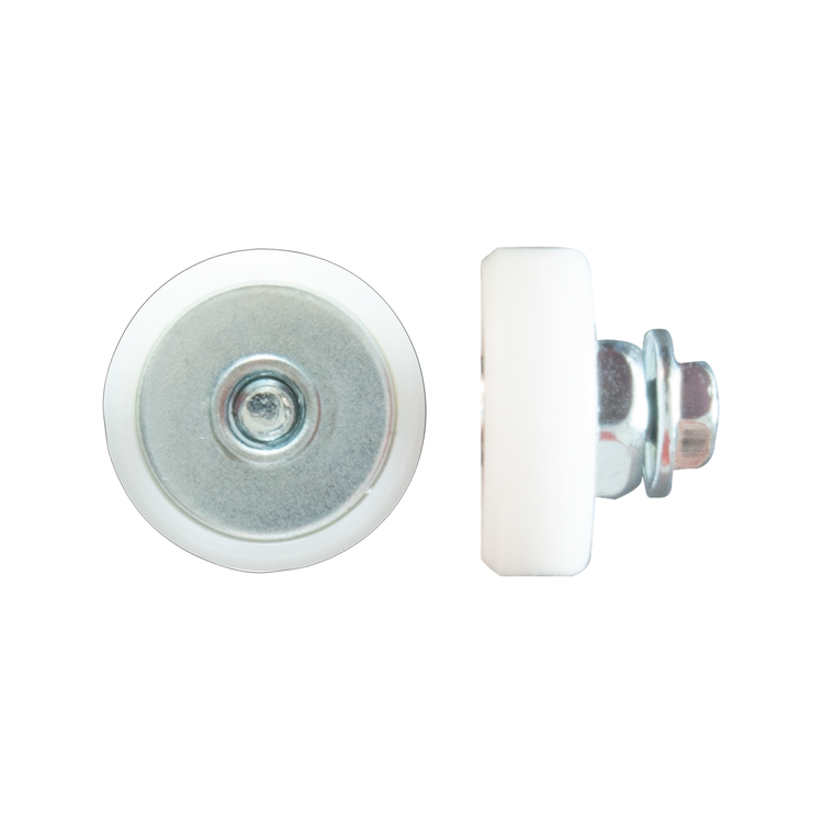 Rolltrak 19mm Acetal Flat Roller with Threaded Stud