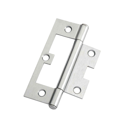 Lane 90mm Satin Chrome Fixed Pin Easy Fit Hinge - 20 Pack