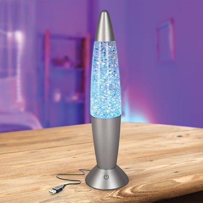 Lytworx Colour Changing Glitter Lava Lamp - 35cm