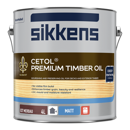 Sikkens Cetol Premium Timber Oil - 4L - Merbau