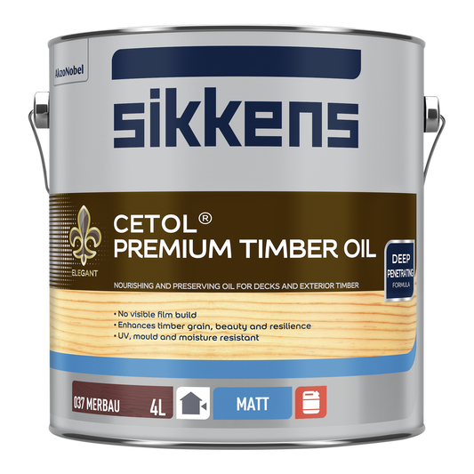 Sikkens Cetol Premium Timber Oil - 4L - Merbau