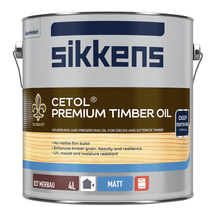 Sikkens Cetol Premium Timber Oil - 4L - Merbau