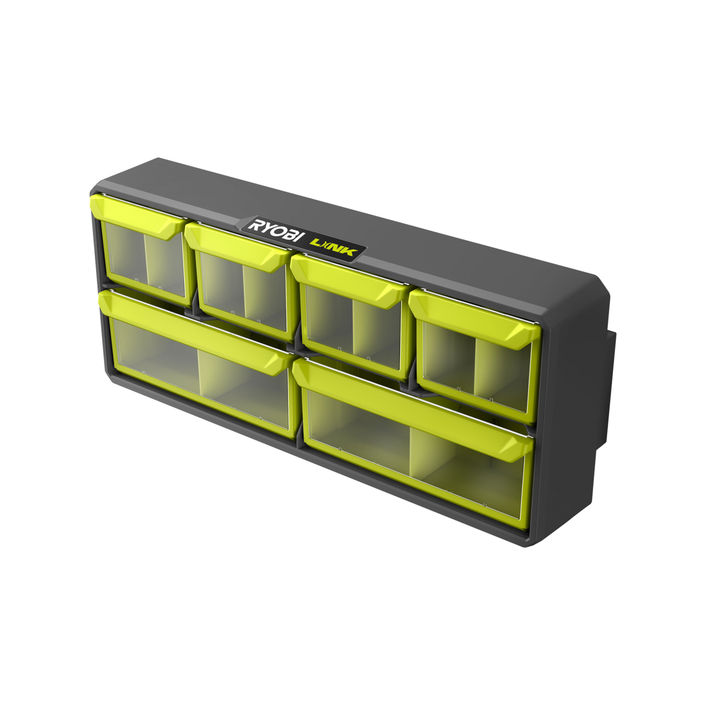 Ryobi Link Small Wall Parts Organiser - 168 x 94 x 394mm - 6 Bins