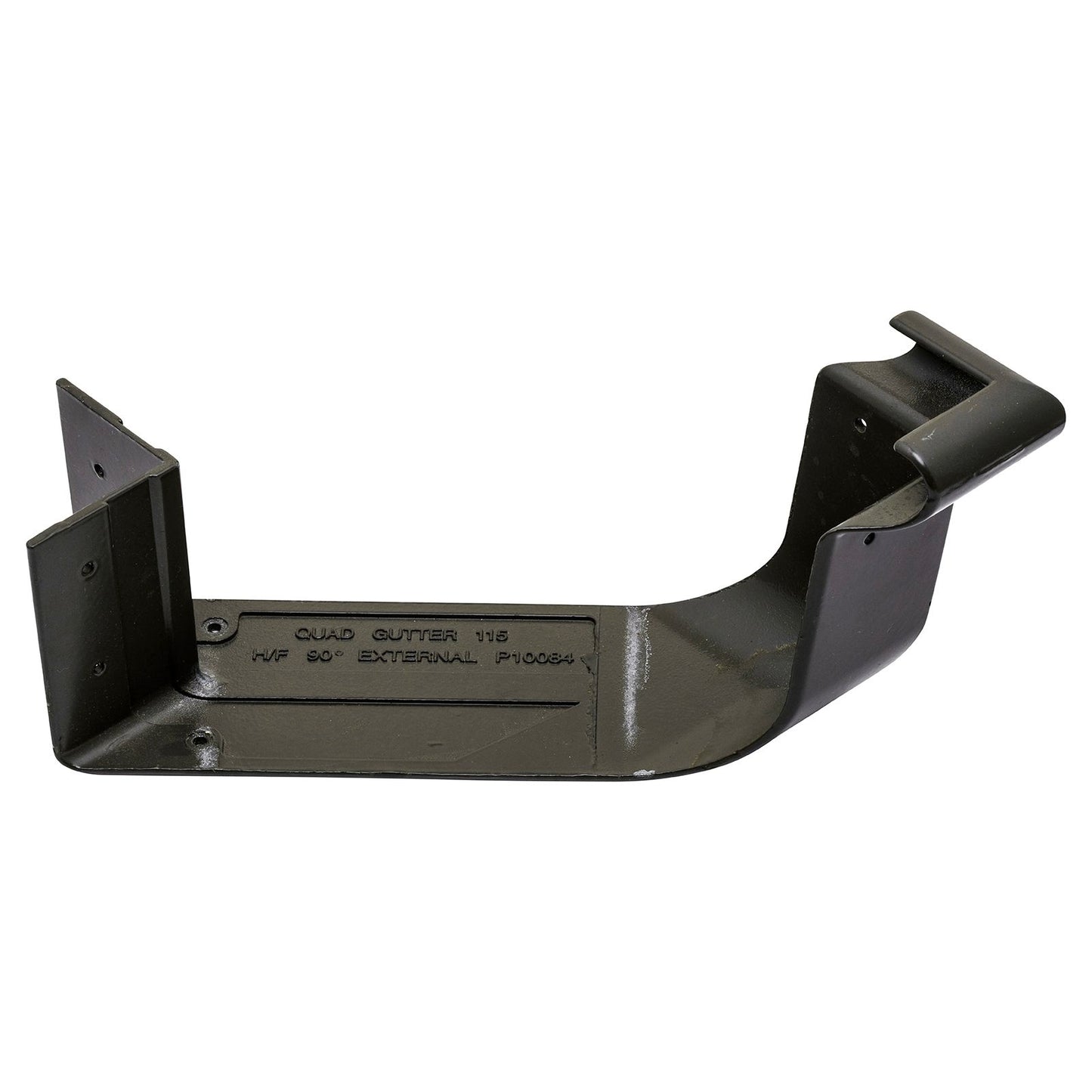 Colorbond Quad Gutter Internal Cast Corner - 115mm - Woodland Grey