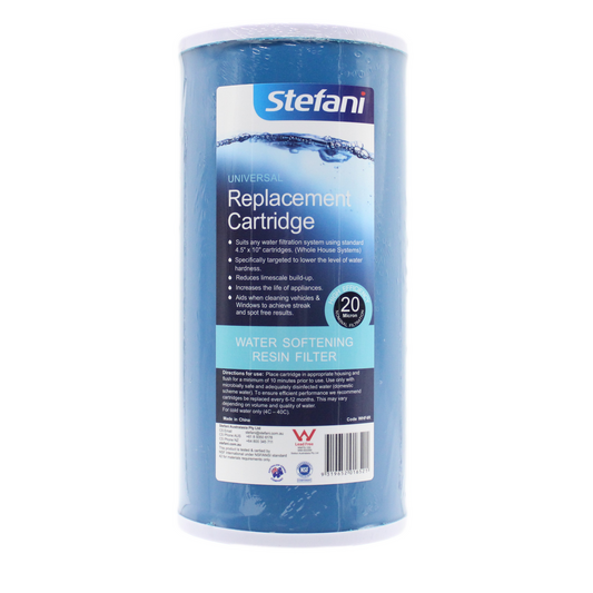Stefani Whole House Water Softening Resin Filter - 20 Micron