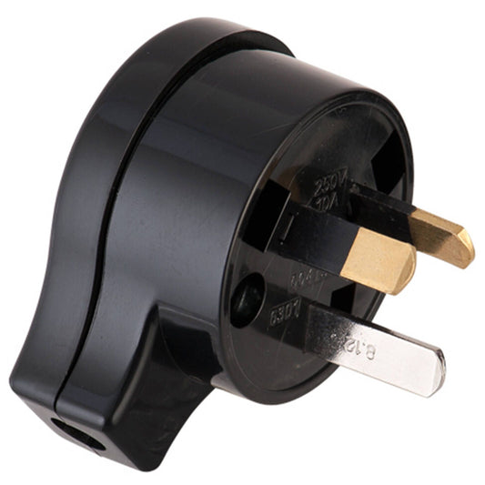 Deta 10A Black Side Entry Plug Top