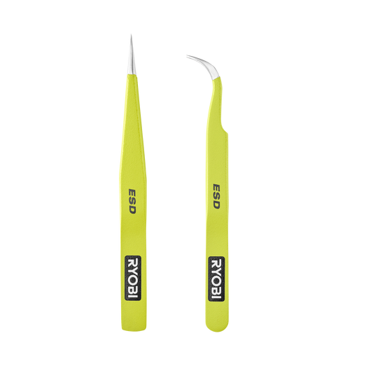 Ryobi Precision Anti Static Tweezers 2 Pack