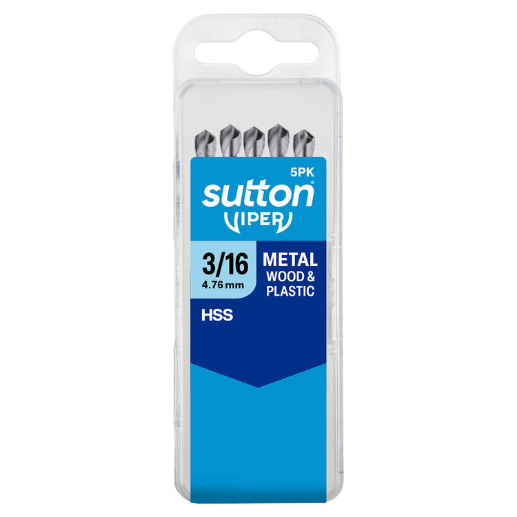 Sutton Tools 3 16 Viper Imperial Drill Bit 5 Pack