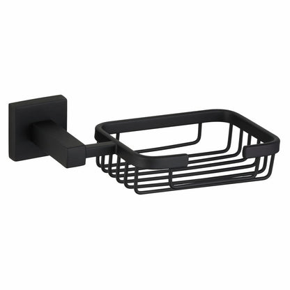 Mondella Matte Black Rococo Soap Basket - 185mm x 50mm x 110mm