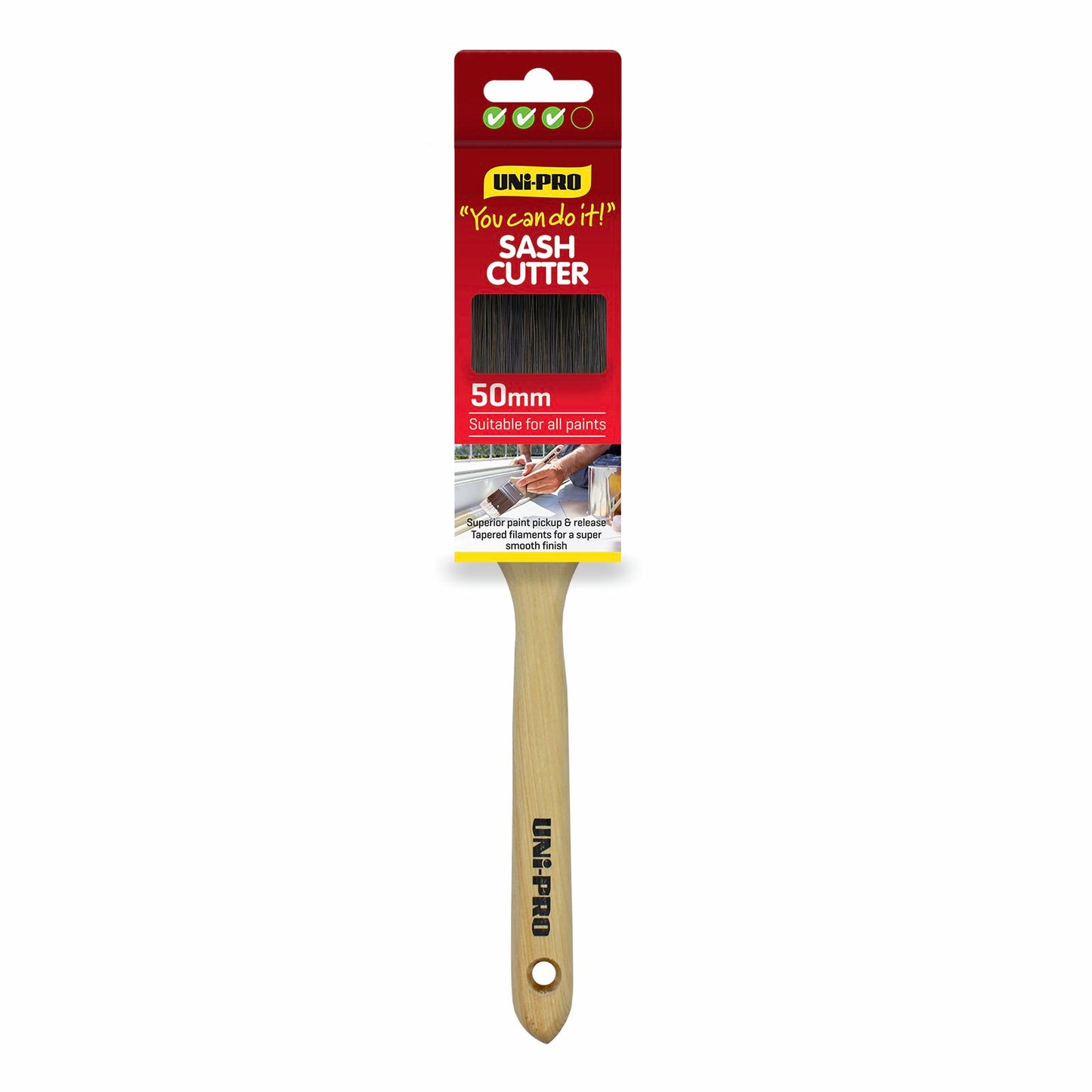 UNi-PRO Sash Cutter Paint Brush - 50mm