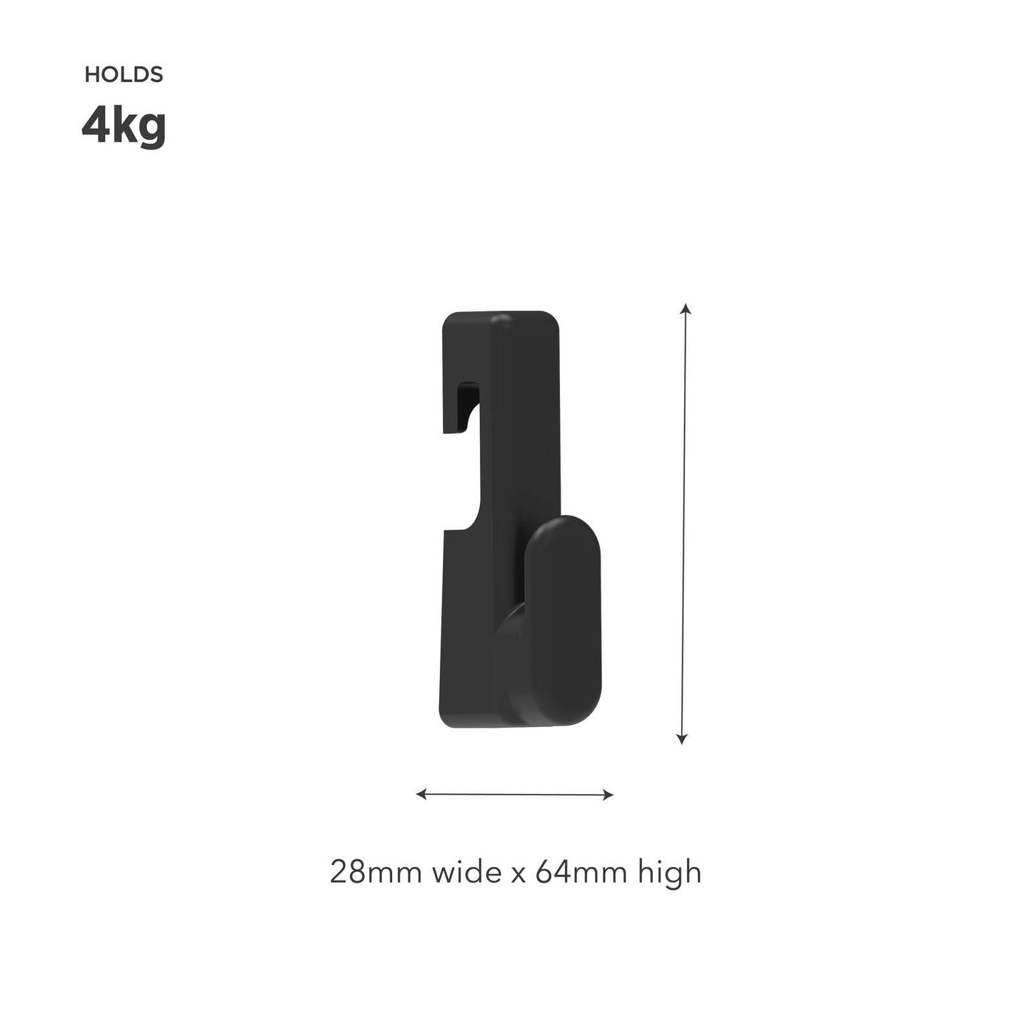 Mode Acoustic Panelling Picture Hooks - 110 x 110cm - Black - 2 Pack