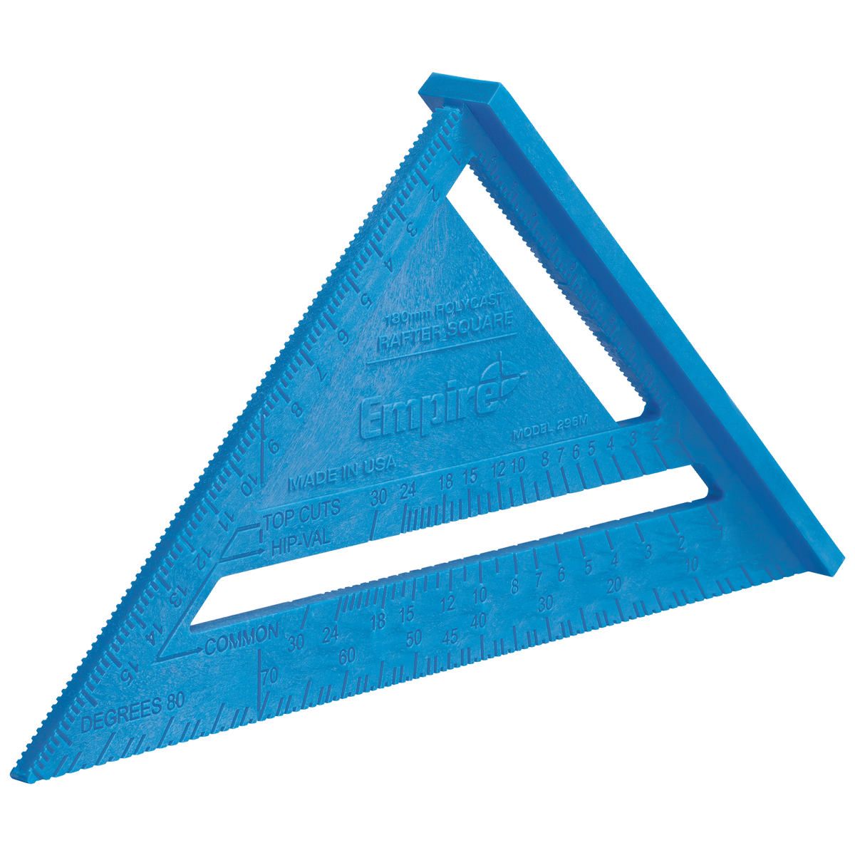 Empire 180mm Metric Polycast Rafter Square - Lightweight - Durable - Accurate