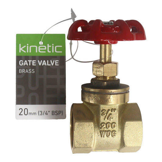 Kinetic Brass Gate Valve - 20mm