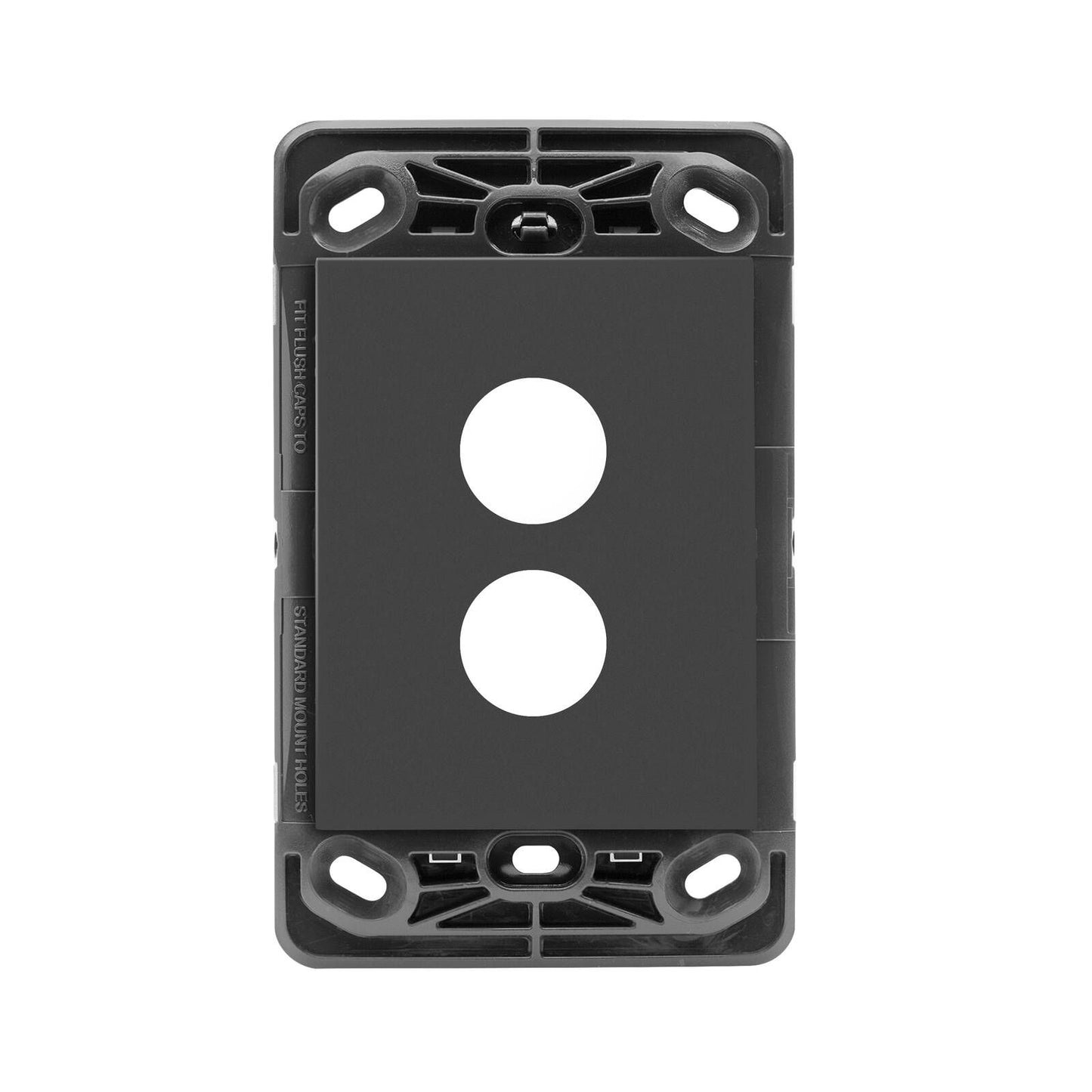HPM Wall Switch Grid - 2 Gang - Grey