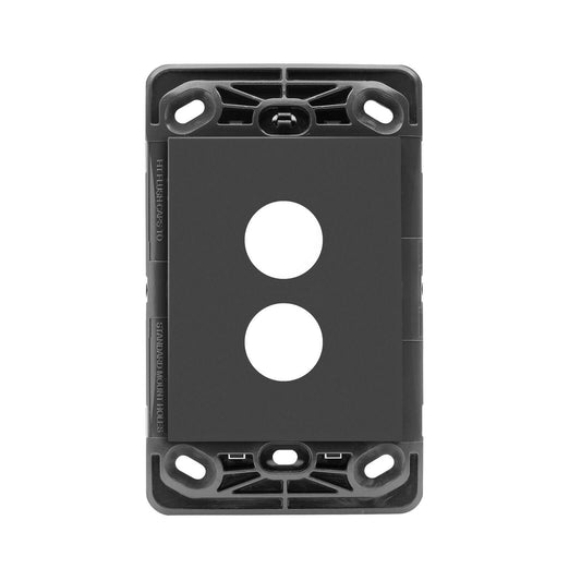 HPM Wall Switch Grid - 2 Gang - Grey