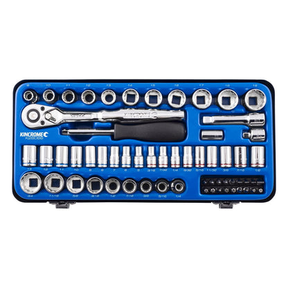 Kincrome Socket Set - 61 Piece - Chrome Vanadium Steel - Ratcheting