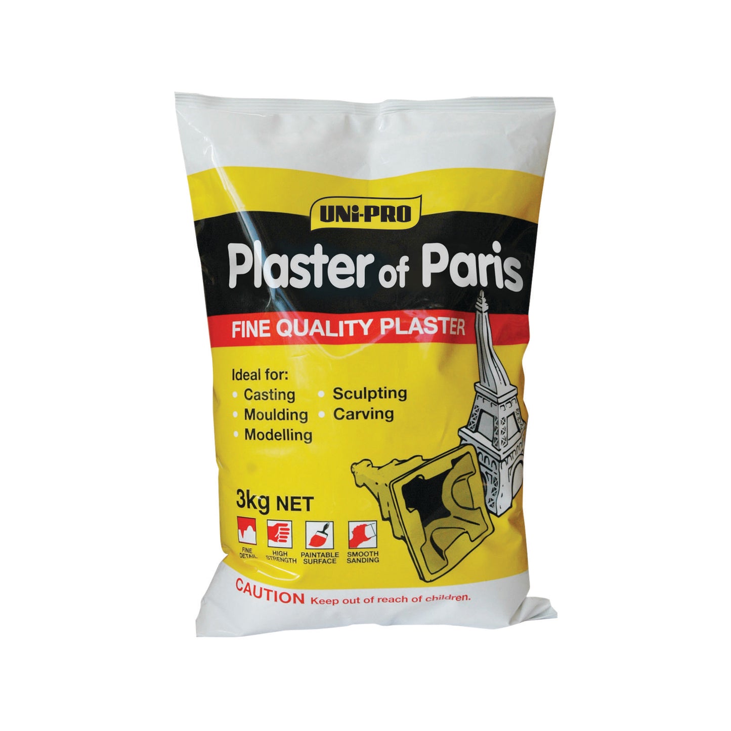 Uni Pro Plaster of Paris - 3kg - White