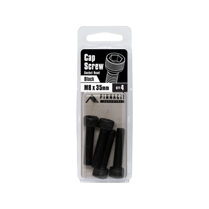 Pinnacle Black Oxide Socket Head Cap Screw - M8 x 35mm - 4 Pack