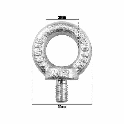 Pinnacle M12 Zinc Plated Eye Bolt - 50 x 73 x 13mm