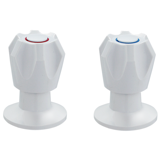 Shaw & Mason White Wall Top Assembly - 154mm - Pair