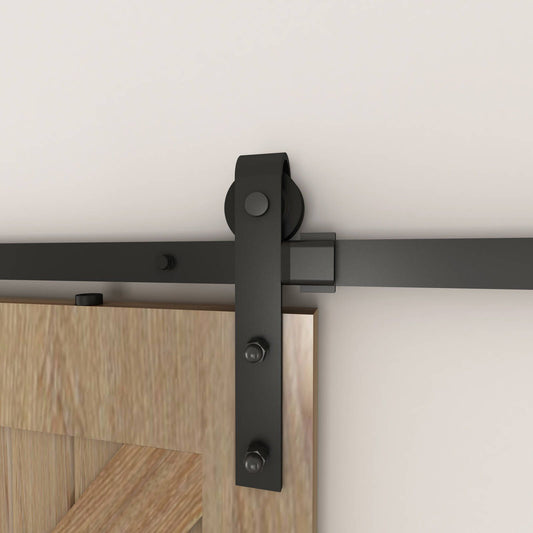 Rolltrak 3000 X 40 X 6MM BARN DOOR TRACK – SIDE MOUNT MATTE Black