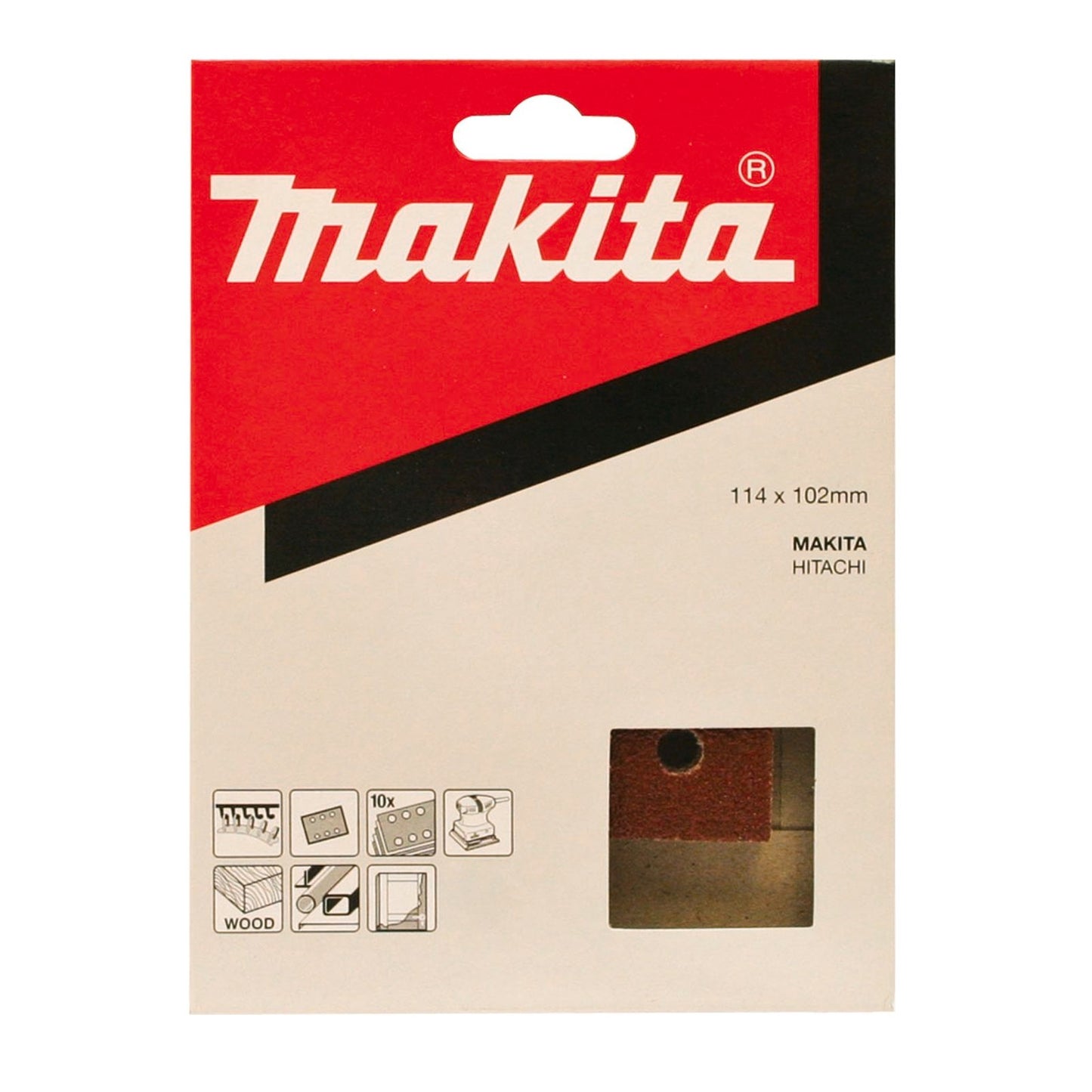 Makita P60 Wood Paint Abrasive Sheet - 10 Pack