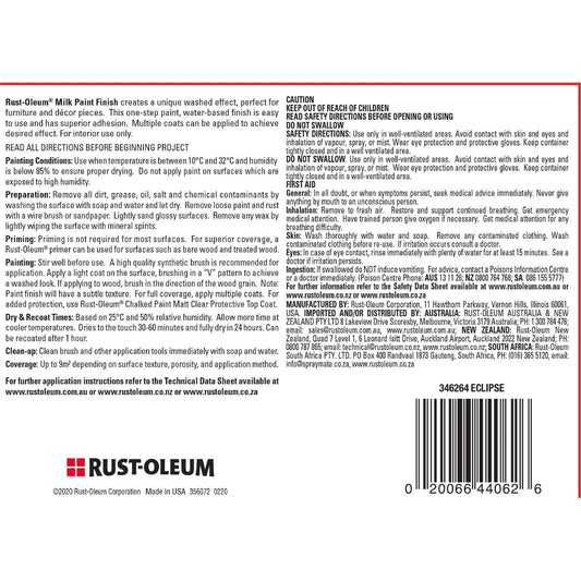 Rust-Oleum Milk Paint Classic White Finish 946ml