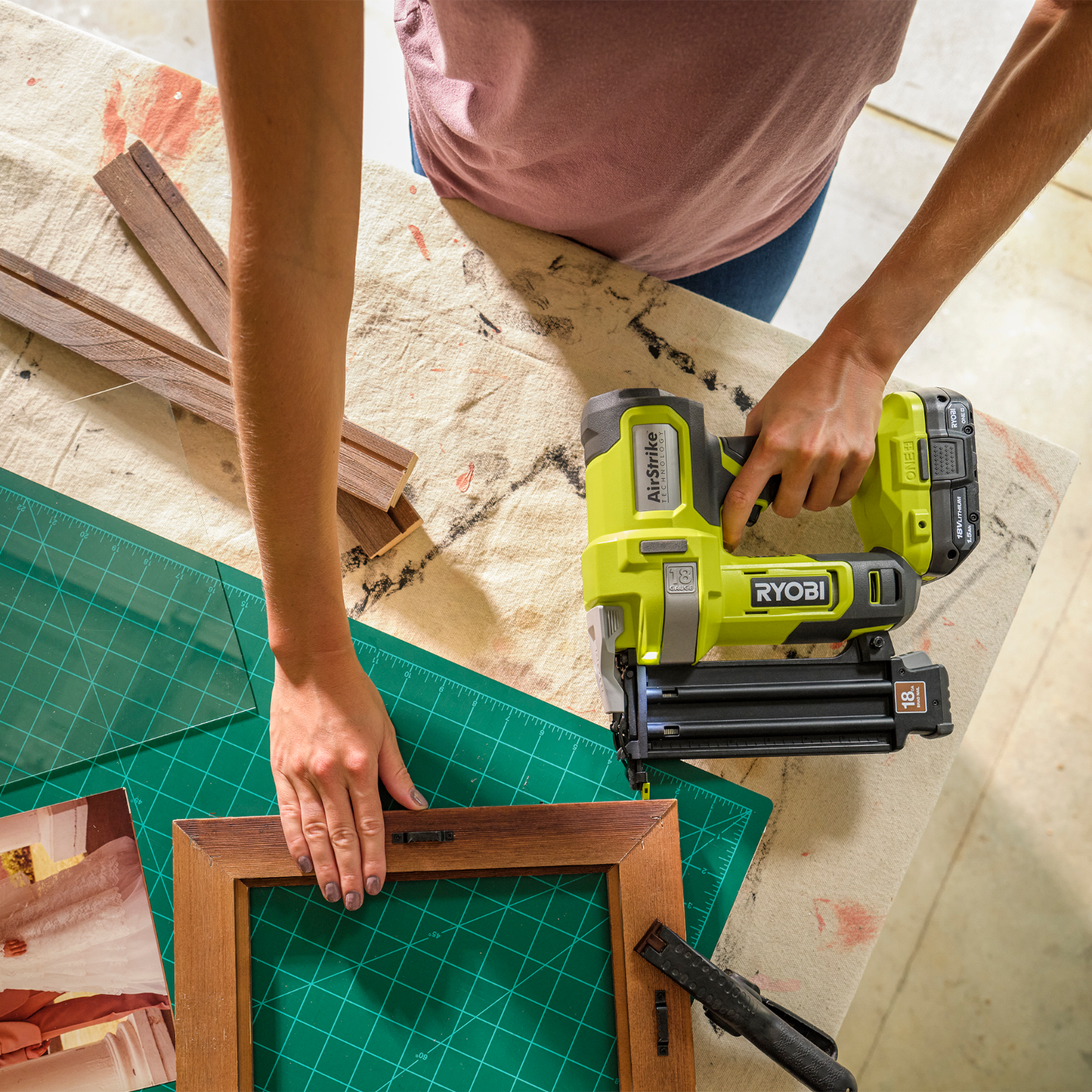 Ryobi Brad Nailer - 18V ONE+ - 18GA - 105 Capacity - Tool Only