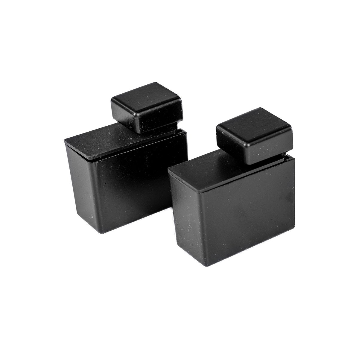 Flexi Storage Decorative Shelving Shelf Clip 2 Pack 24mm x 48mm Black